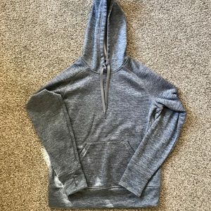 Adidas | Blue & Light Gray Lined Hoodie